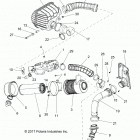 R18RTAD1B1/ED1N1 RANGER 1000 DIESEL Engine, air intake - r18rted1n1 (702004)