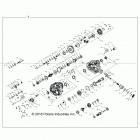 Z18VDE99FK/S99CK/FK RZR XP 1000 TRACTOR/EU/ZUG Drive train, main gearcase internals - z18vde99fk  /  s9...