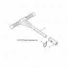 Z18VDE92NB/NU RZR XP TURBO MD Body, grab bar, passenger - z18vde92nb  /  nu
(700282)