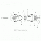 RANGER 570 EPS, EU (R21MAA57F1/F9/SF1/F9/C1/C9/CK) Drive train, rear drive shaft - r21maa57f1  /  f9  /  sf...