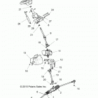 Z18VDE99NK RZR XP 1000 MD Steering, power steering asm. - z18vde99nk (700625)