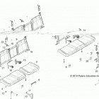 R18RVAD1B1 RANGER 1000 DIESEL CREW Body, seat and base - r18rvad1b1 (49rgrseat15dcrew)