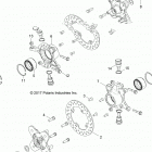 Z18VAS87CM RZR 900 50 INCH EU/TRACTOR Suspension, front carrier - z18vas87cm (702210)
