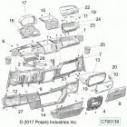 R18RRE99A9/AX/AM/AS/A1/B9/BX/BM/BS RANGER 1000 PS Body, dash - r18rre99a9  /  ax  /  am  /  as  /  a1  /  ...