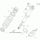 Z18VDE99FK/S99CK/FK RZR XP 1000 TRACTOR/EU/ZUG Suspension, rear shock mounting - z18vde99fk  /  s99ck  ...