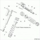 RZR RS1 PS MD (Z20S1E99NG) Suspension, front shock mounting - z20s1e99ng (c700110-4...