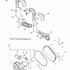 R18RTM99AL RGR 1000 XP PS MUD Drive train, clutch cover and ducting - r18rtm99al (7019...