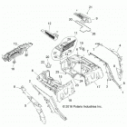 Z18VDS92CF/CU RZR XP TURBO TRACTOR Body, rear rack and fenders - z18vds92cf  /  cu (701385)