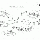 RZR 170 (Z21YAV17B2/B4/N2/N4) Body, hood, bumpers, panels, floor and rack - z21yav17b2...