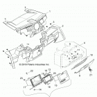 Z18VDE99NK RZR XP 1000 MD Body, dash and glovebox - z18vde99nk (701512)