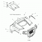 Z18VHA57B2 RZR 570 Body, hood and front body work - z18vha57b2 (701893)