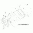 R18RNE57NV RGR 570 EPS CREW MD Drive train, clutch cover and ducting - r18rne57nv (7021...