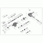 R18RVM99AL RANGER CREW 1000XP PS MUD Drive train, main gearcase internal - r18rvm99al (701252...