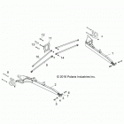 Z18VDE99NK RZR XP 1000 MD Suspension, rear control arms - z18vde99nk (701523)