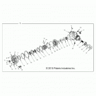 R18RTAD1B1/ED1N1 RANGER 1000 DIESEL Drive train, front gearcase internals - r18rted1n1 (7003...