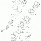 Z18VFE92NB/NU RZR XP4 TURBO MD Suspension, rear shock mounting - z18vfe92nb  /  nu (701...