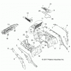 Z18VDE92LS RZR XP TURBO LATIN Body, rear rack and fenders - z18vde92ls (701910)