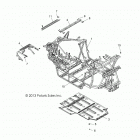 Z18VHE57BV RZR 570 PS Chassis, main frame and skid plate - z18vhe57bv (49rgrfr...