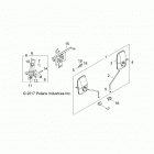 Z18VAS87CM RZR 900 50 INCH EU/TRACTOR Body, mirror, hitch, license plate - z18vas87cm (702160)