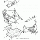 R18RGE99BM/BB/B7/KBS/UB9/BG POLARIS GENERAL 1000 EPS Chassis, main frame and skid plates - r18rge99bm  /  bb ...