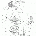R18RVAD1B1 RANGER 1000 DIESEL CREW Engine, air intake - r18rvad1b1 (701855)
