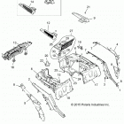 Z18VDE99AK/AW/AJ/BJ/BK/BW/LW/K99AK/BK/M99AL/R99AL/BL RZR XP 1000 Body, rear rack and fenders - z18vde99ak  /  aw  /  aj  ...