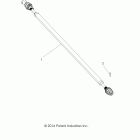 R18RTM99AL RGR 1000 XP PS MUD Drive train, front prop shaft - r18rtm99al (49rgrshaftpr...