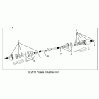 R18RTM99AL RGR 1000 XP PS MUD Drive train, front half shaft - r18rtm99al (701543)