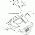 Z18VHA57F2 RZR 570 EU Body, hood and front body work - z18vha57f2 (701317)