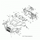 RANGER 570 EPS, EU (R21MAA57F1/F9/SF1/F9/C1/C9/CK) Body, hood, dash ,grill and front fenders - r21maa57f1  ...