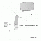 R18RRU99AS RANGER 1000XP PS NSTR Body, mirror - r18rru99as (c700124-2)