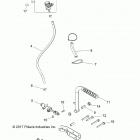 Z18VDS92CF/CU RZR XP TURBO TRACTOR Brakes, secondary brake - z18vds92cf  /  cu (702133)