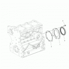 R18RTED1F1/SD1C1 RANGER 1000 DIESEL POLAND Engine, crankshaft oil seal flange - r18rted1f1  /  sd1c...