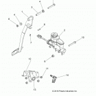 RANGER 570 EPS, EU (R21MAA57F1/F9/SF1/F9/C1/C9/CK) Brakes, pedal and master cylinder - r21maa57f1  /  f9  /...