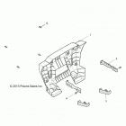 Z18VDS92CF/CU RZR XP TURBO TRACTOR Body, rear bumper - z18vds92cf  /  cu (49rgrbumperrr14rz...