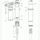 Z18VFE92BB/BM/BS/BU/LBK RZR XP4 TURBO Suspension, front shock internals - z18vfl92bk (702246)