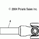 R05RB50AA RANGER 2X4,4X4,6X6 Задний карданный вал (6x6)