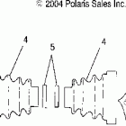 R05RD68AA RANGER XP Drive shaft, rear, lh, rh