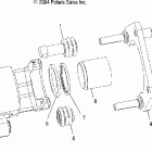R05RD68AA RANGER XP Brake caliper, rear