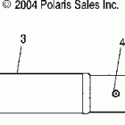 R05RB50AA RANGER 2X4,4X4,6X6 Mid drive shaft (6x6)