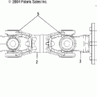 R05RB50AA RANGER 2X4,4X4,6X6 Задний карданный вал (2x4)(4x4)