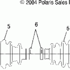 R05RB50AA RANGER 2X4,4X4,6X6 Rear drive shaft lh, rh (2x4)(4x4)
