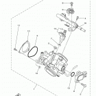 VIKING EPS (YXM70VPALG) Корпус дроселя в сборе