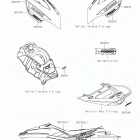 JET SKI ULTRA 310X (JT1500LKF) Наклейки