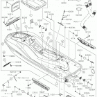 JET SKI ULTRA 310LX (JT1500MKF) Hull