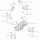JET SKI SX-R (JS1500AKF) Крепление двигателя