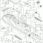 JET SKI ULTRA 310X (JT1500PHF) Hull