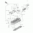 Ninja 650 ABS (EX650-KHFA) Головка цилиндров