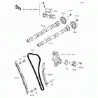 Ninja 650 ABS (EX650-KHFA) Распредвал(ы)  /  натяжитель