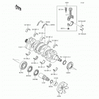 Ninja 650 ABS (EX650-KHFA) Коленвал
